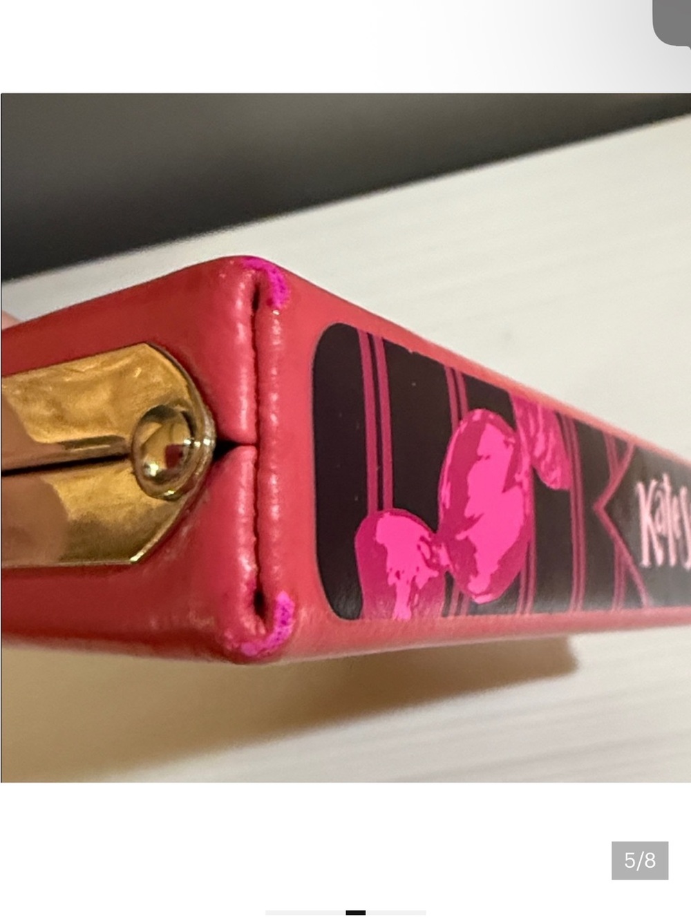 Kate Spade ♠️ NOVELTY Pink and Black Sweet Candy Box Clutch - Picture 4 of 6